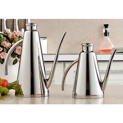 500ML Fashion Stainless Steel Oil Dispenser Uniquely Shaped High-quality Olive Oil Bottle