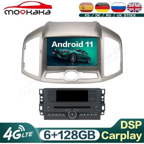 For Chevrolet Captiva 2012-2019 Android 11 6G+128GB Car Multimedia DVD Player GPS Navigation Audio Stereo Head Unit Carplay DSP