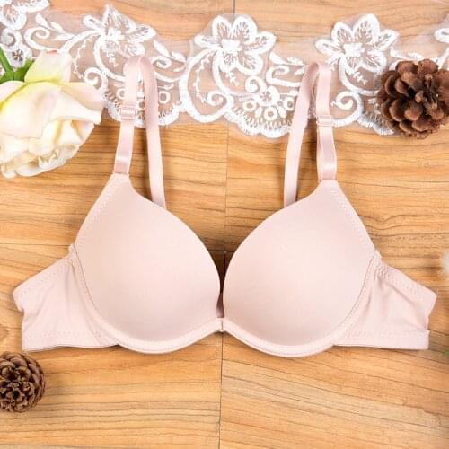 Seamless Push Up Bras AB Cup Available Sexy Brassiere for Small Bust Breathable Adjustable Bra for Girls Gather Women Underwear