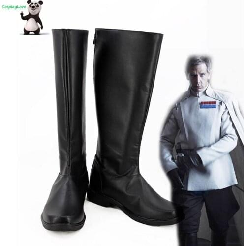 Rogue One A Story Orson Krennic Black Cosplay Shoes Boots Newest Custom Made For Hallowee Christmas CosplayLove