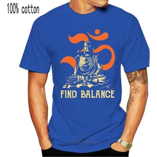 Buddha Yoga Find Balance Vintage T Shirt Cotton Men S 6Xl Black Made In Usa
