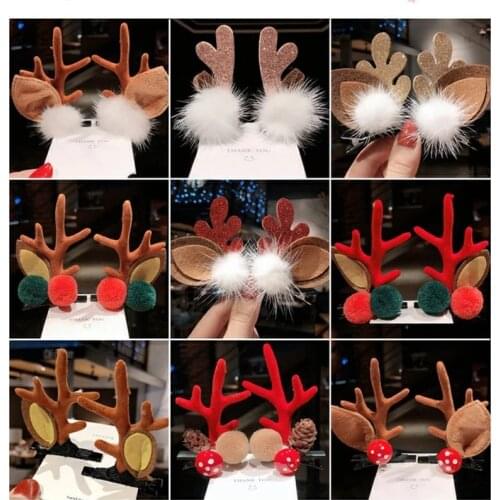 Children Halloween Christmas hair clip Antler clip hair clip hair clip girl clip bangs deer ear clip hair clip