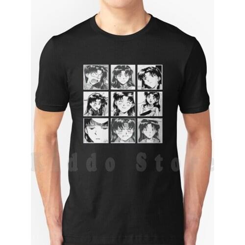 Evangelion - Misato T Shirt Print For Men Cotton New Cool Tee Evangelion Misato Asuka Asuka Evangelion Anime Neon Genesis