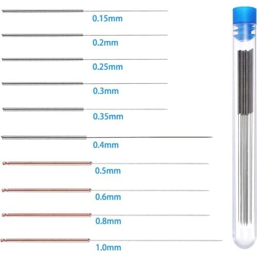 10PCS/lot 3D Printer Parts 0.15 0.2 0.25 0.3 0.35 0.4 0.5 0.6 0.8 1.0mm Nozzle Cleaning Needles Stainless Steel Drills