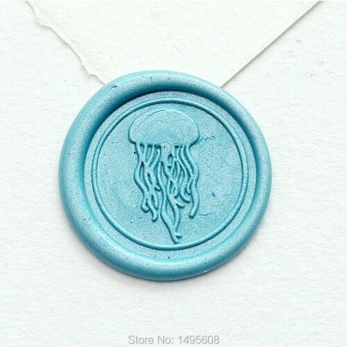 Lovely Jellyfish Wax seal stamp set Wax wedding invitation seal,Gift wax sealing,Wax Seal Stamp,wax seal gift seal, WS3796