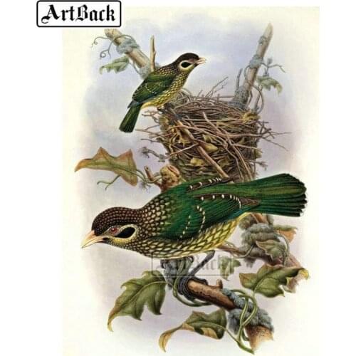 New 5d diy diamond painting bird sparrow animal mosaic full square drill diamond embroidery kit rhinestone decoration gift