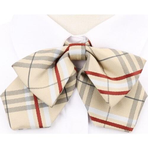 Brand New Japanese Style High Quality Girl Student JK Uniform Butterfly Tie Fashion Women Bowtie ( Yellow )