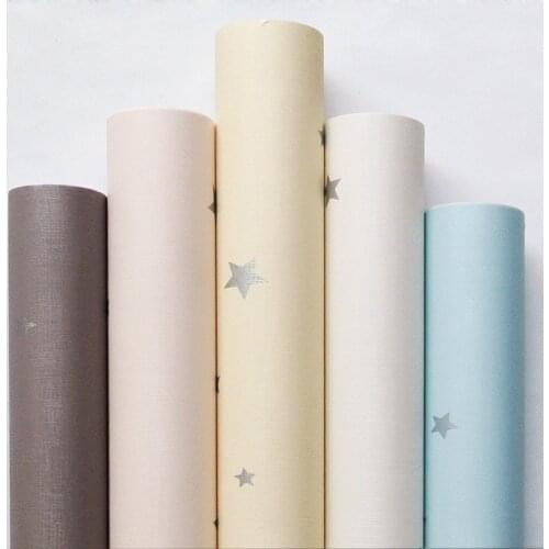 Stars Wallpapers PVC Wall Stickers for Childrens Kids Room Bedroom Self Adhesive Home Decoration Vinyl Film Contact Paper Mural