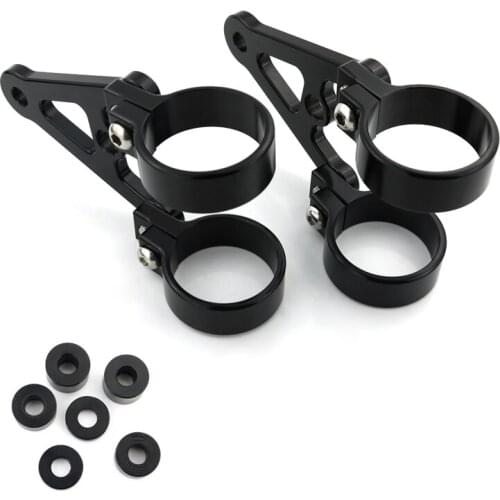 Fit For Triumph Thunderbird/TB Sport/Legend TT Motorcycle Front Fork Tubes CNC Mount Round Headlight Bracket Aluminum Black 43mm