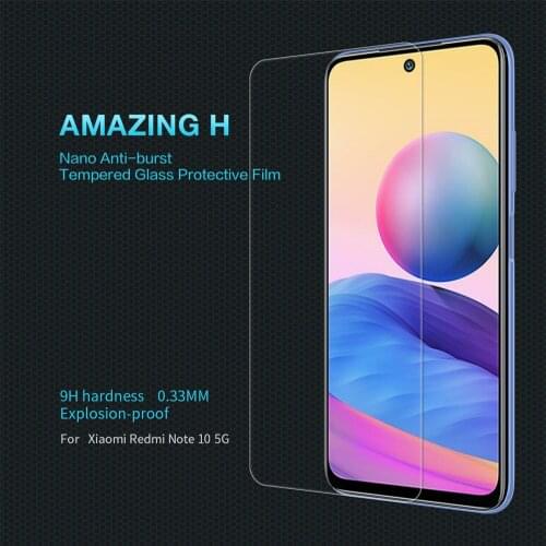 For Xiaomi Mi Poco M3 Pro 5G/Redmi Note 10 5G NILLKIN Amazing H Nanometer Anti-Explosion Tempered Glass Screen Protector