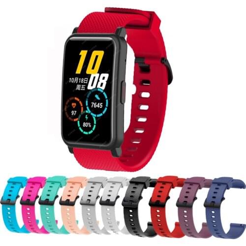 20mm Silicone Watchband Strap for Honor Watch ES Smart Watch Band Sport Wristband For COLMI P8/P8 Plus/P8 Pro Bracelet Correa
