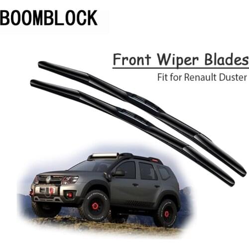Car Windshield Rubber Front Wiper Blades Arm Kit For Renault Dacia Duster MK1 MK2 2018 2017-2009 Windscreen Original Accessories
