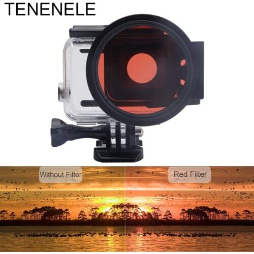 Sport Action Camera Filter Magenta/Yellow/Red Filters Set For GoPro Hero 6/5 Black 2018 Diving Filter Accessories For Hero5/6