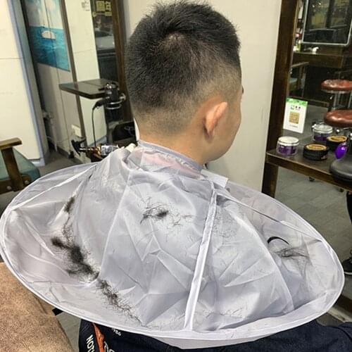 Hair Cutting Apron Barber Cloak for Hairdresser Haircut Umbrella Haircutting Cape Wrap Shaving Gown Barbershop Cover Accessories