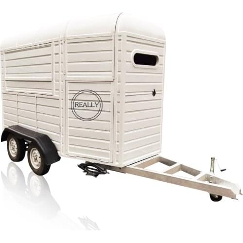 Factory Made Semi Trailer 4 Wheels Food Trailer Mobile Food Carts With Vin Fully Kitchen Equipment