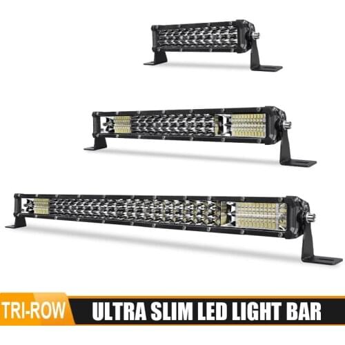 Slim led bar 7'' 13'' 20 inch Spot Combo Beam LED Light Bar/Work Light For ATV Off Road car Fog Lights barra led 4X4 12V 24V