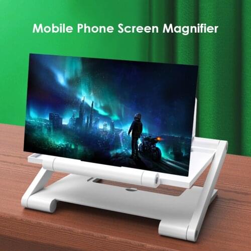 Universal Phone Holder Stand Desktop Mobile Phone Screen Magnifier 8 inch 3D Enlarger Video Amplifier Projector Bracket 2021 NEW