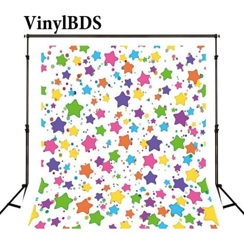 VinylBDS Family Backdrop White Wall Color Newborn Starry Sky Connection Backgrounds For Photo Studio
