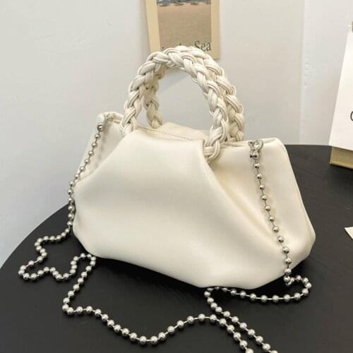 Female Soft Leather Shoulder Bag Simple Handbags Women Clouds Bags Designer Women Messenger Bags New Chains Crossbody Bag Sac