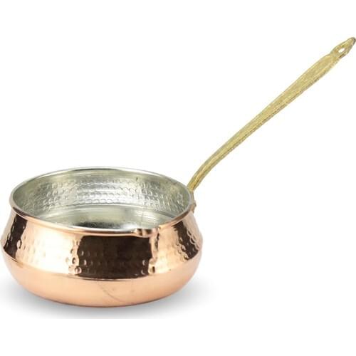 Copper Large Authentic Traditional Copper Saucepan Pot 0.33 L