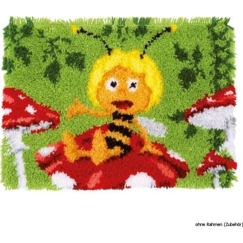 Diy tapijt latch hook kit rug canvas 3d printing bee crochet tapis handwerken knooppakket diy carpet embroidery Handmade decor