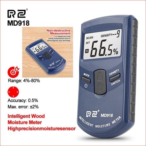 4-80% Wood Moisture Meter Humidity Tester Hygrometer Timber Damp Detector Pro Tool Precision Humidity Lumber Moisture Meter RZ