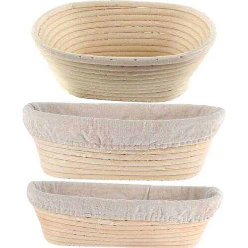 Various Shapes Fermentation Rattan Basket Country Bread Baguette Dough Banneton Brotform Proofing Proving Baskets