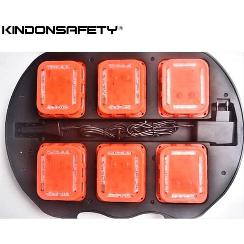 5 Sets Free Shipping 6 Pack Square Traffic Warning Light Newest Function Syncable Road Flare Emergency Magnetic Flashing Beacon