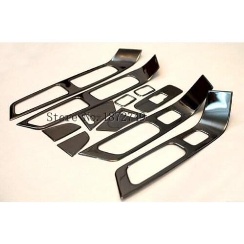 Left hand drive car! Steel Window switch button cover 11pcs For Volvo XC60 2015 2014 2013 2012 2011 2010 2009