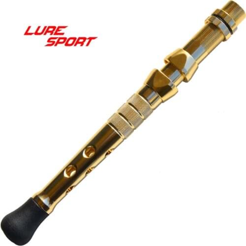 LURESPORT Heavy Duty Aluminum Trolling Butt FUJI Rubber Butt reel seat boat handle Rod Building Component Repair DIY Accessory