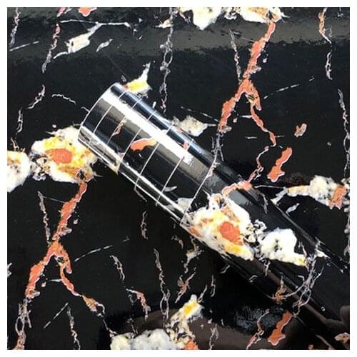 Mocha Black Waterpoof Wallpaper Contact Paper Wall Stickers PVC Self Adhesive Living Room Kitchen Cabinets Home Decorative Walls