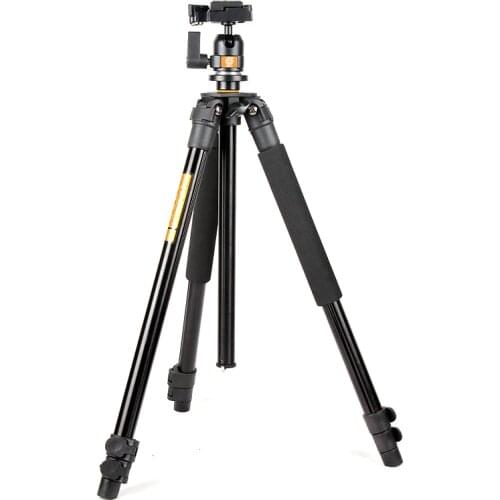 New QZSD Q308 Flexible Extendable Professional Aluminum Tripod For Camera Ball Head Set With Tripod Bag Free Ship To DHL