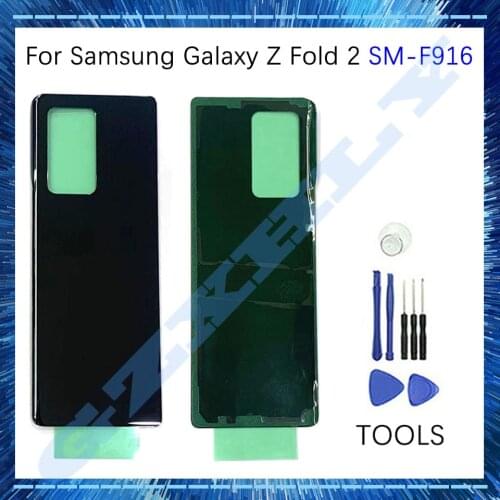 1Pcs New Original Rear Back Glass For Samsung Galaxy Z Fold 2 5G Z Fold2 F916 F916U F916N Housing Battery Cover Replacement Part
