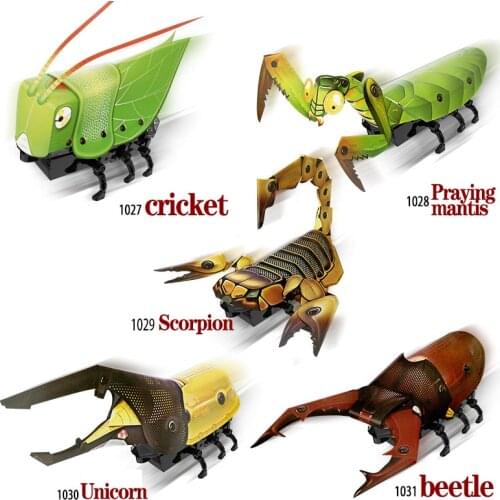 STEM Educational Tecnologia Toys for Children Science Experiment Technology DIY Crawling Insect SeriesStem Toys for Kids Puzzle