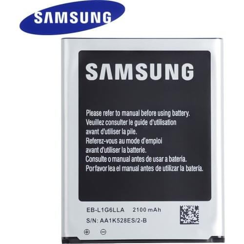 NEW Original For Samsung Galaxy S3 Battery EB-L1G6LLA i535 i747 GT-i9300 R580 L710 T999 i930 Ativ NFC 2100 mAH