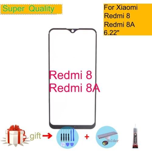 6.22" For Xiaomi Redmi 8A Touch Screen Panel Front Outer Glass Lens For REDMI 8 Front Glass Touch screen Replacement