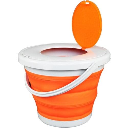 Portable Folding Bucket Foldable Basin Tourism Outdoor with Lids Fishing Camping Car Wash Bucket Outdoor Cam WY71504