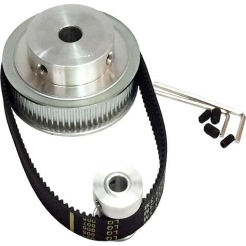 HTD3M Timing Belt Pulley 4:1 72 Teeth + 18 Teeth Shaft Center Distance 90mm Engraving Machine Accessories Belt Gear Kit