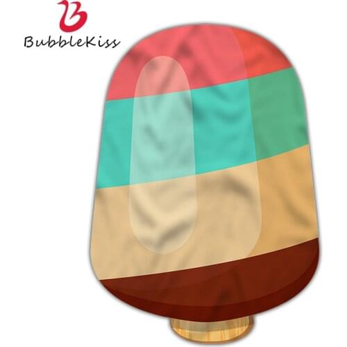 Bubble Kiss Modern Cute Beach Towels Cartoon Fruit Printed Large Shaped Beach Towel Soft Home Living Room Decor Bathroom Towels