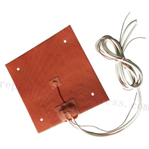 USA Material! Ender-3s Flexible 235x235mm Silicone Heater 12V 500W Heated Bed Build Plate for Creality Ender-3 3D Printer
