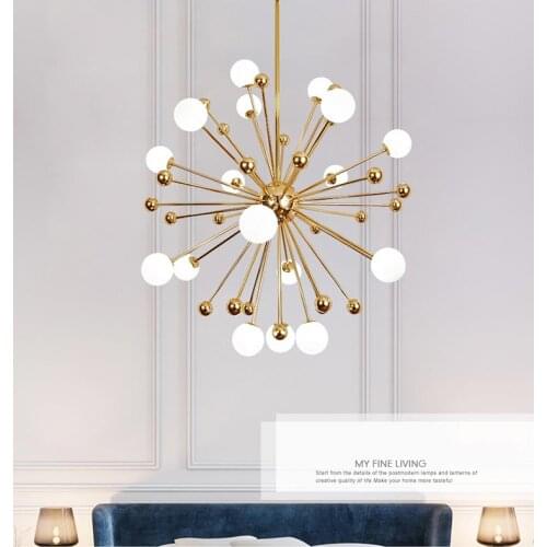 Glass Led Lamp Modern Design Chandelier Ceiling Living Room Bedroom Dining Room Light Fixtures Decor Home Lighting G4 220V