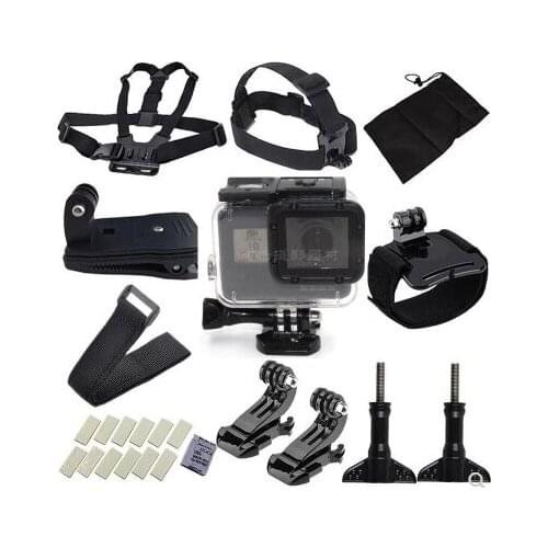 For Gopro hero 6 hero 5 Sports camera waterproof protective case chest+headband+ accessories