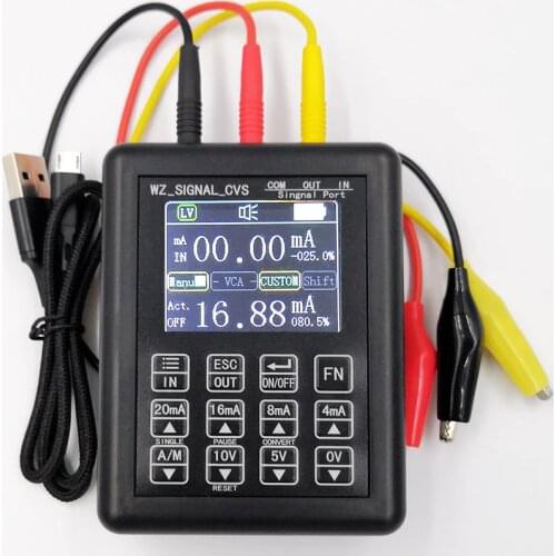 Precision 4-20mA 0-10V Signal Generator Process Controlling Signal Calibrator Constant Current Source 0-20mA Simulator