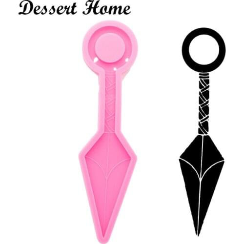 DY0908 Bright Kunai Knife Earring Molds, Silicone Self-defense Mold , Epoxy Resin Mould, Supplies for Jewelry