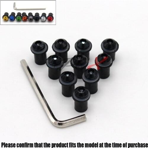 10Ps For SUZUKI Hayabusa GSR 600/750 GSXR 600/750 SV 650 SV65 Motorcycle Accessories Windshield Bolts Screw Nut Fastener Kit 5mm