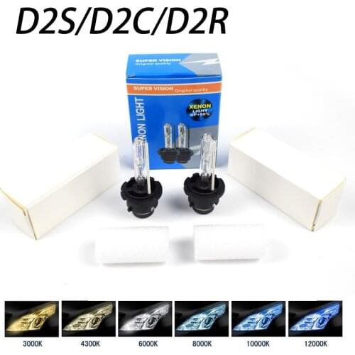 D2S Xenon Headlight For Car Conversion Kit 12V 35W D2C D2R Hid Bulb 3000K 4300K 6000K 8000K 10000K Dyoung 2Pcs