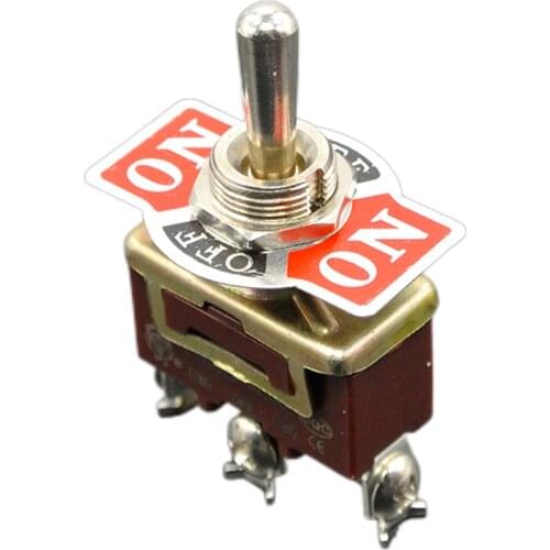 20pcs Momentary 3pin (ON)-OFF-(ON) Centre Off toggle switch 3 screw momentary toggle switch15A 250VAC/20A 125V Free shipping