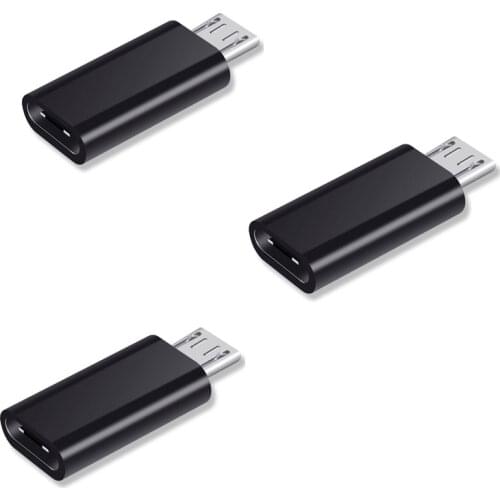 3PCS Type-c To Micro USB Adapter for Samsung Xiaomi Type C Micro Sync Device Android Charger Converter Cell Phone Accessories
