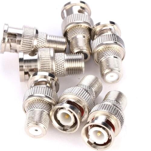 5 Pcs/Set BNC Male Plug To F Female Jack Coax Connector Adapter For CCTV Camera
