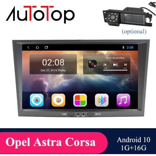 AUTOTOP 8" GPS DVD Player 2G 32G Android 10 for opel Vauxhall Astra H G J Vectra Antara Zafira Corsa Vivaro Meriva 2 din Stereo